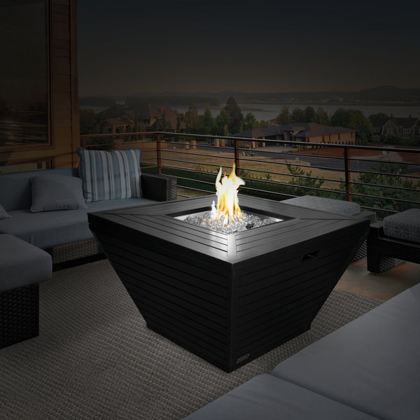 Sunbeam Premium Aluminum Propane/Natural Gas Fire Pit TableMatt Black & Reviews Wayfair Canada